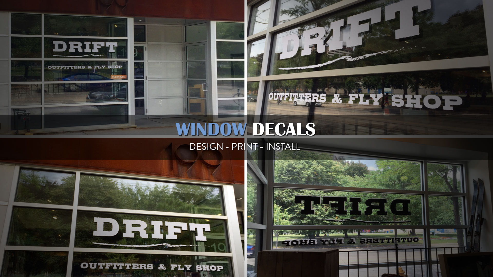 Window Decals Toronto, Vinyl Lettering Toronto, Window Lettering Toronto